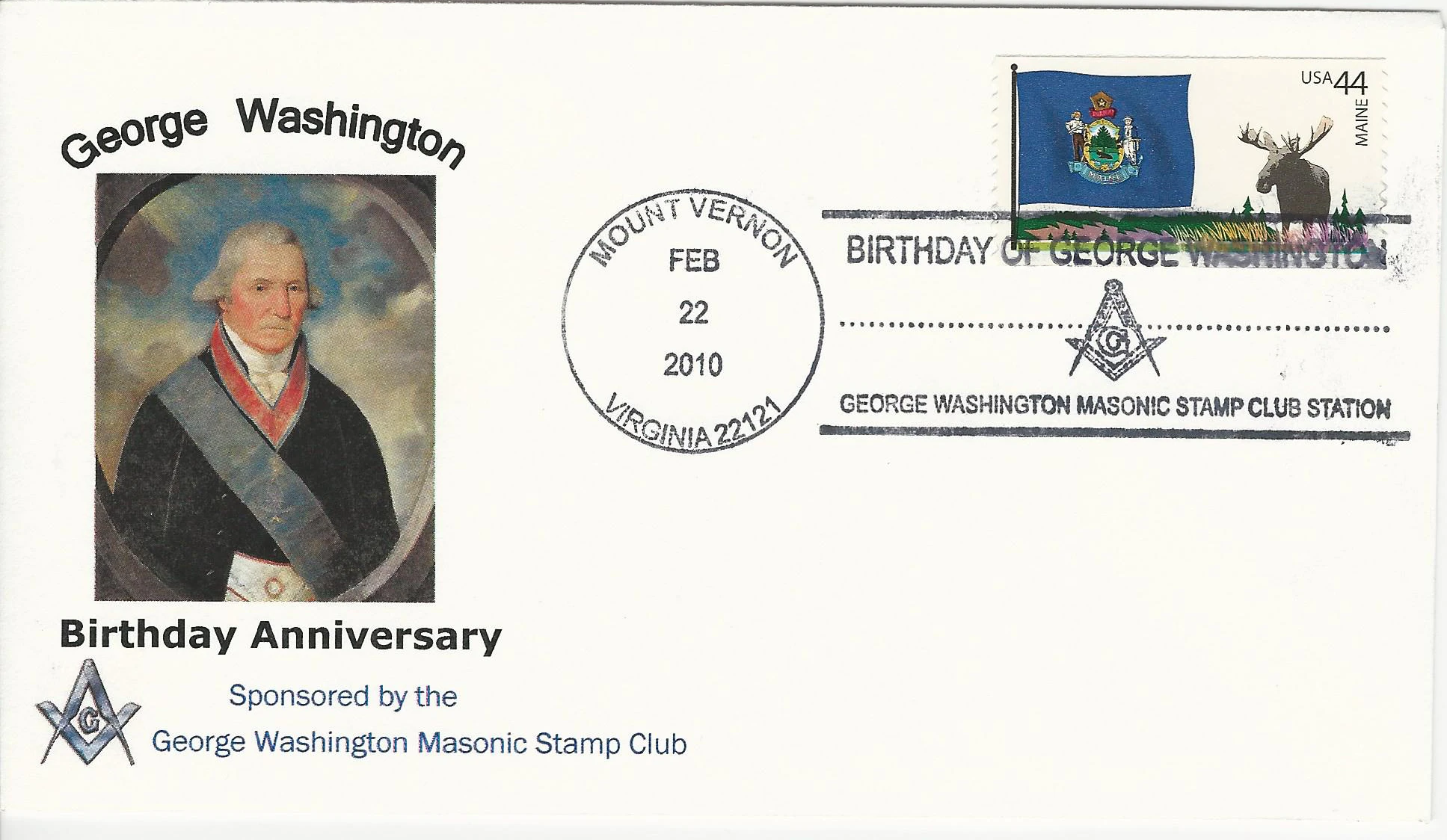 George Washington Brithday Postmark #1: Mount Vernon, VA&hellip;